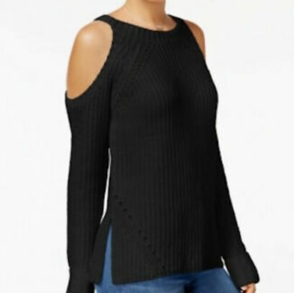 Hippie Rose Sweater cold shoulder sweater